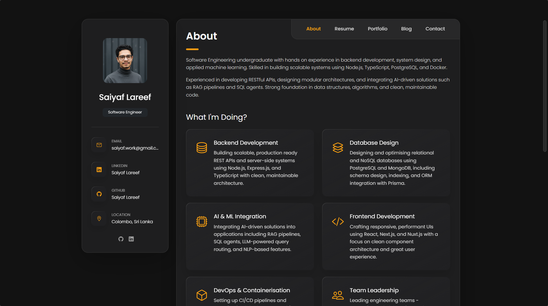 Personal Portfolio